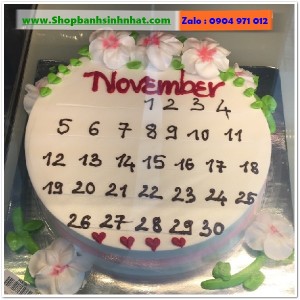 Bánh Sinh Nhật Cuốn Lịch - CL142